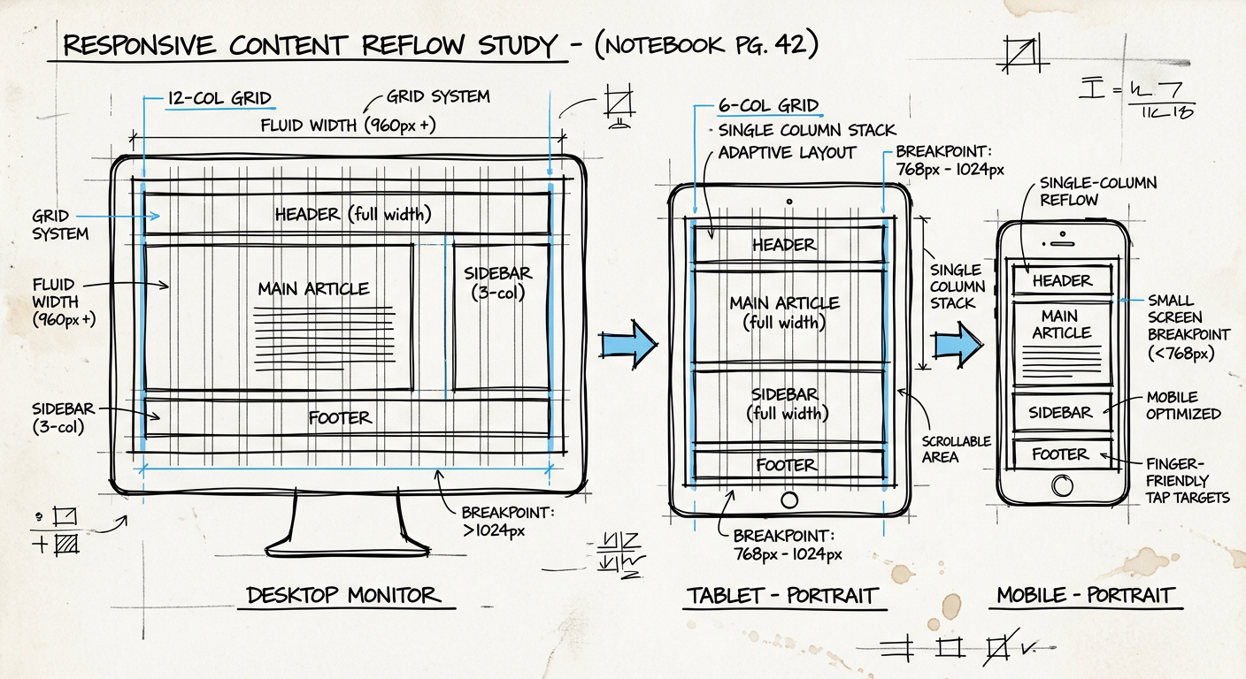 Responsive design — one codebase, every screen