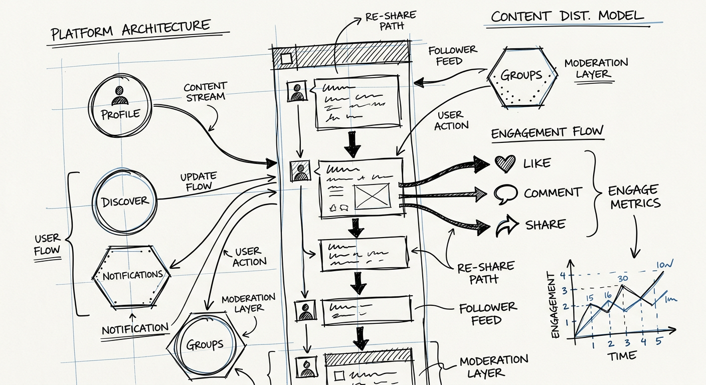 The social era — platforms, feeds, and engagement loops