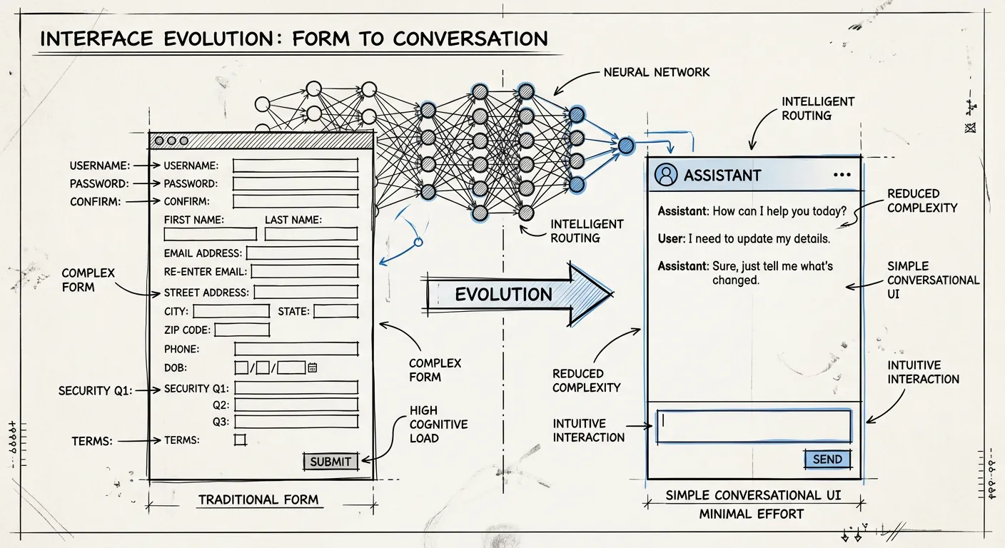 The AI era — from forms to conversations
