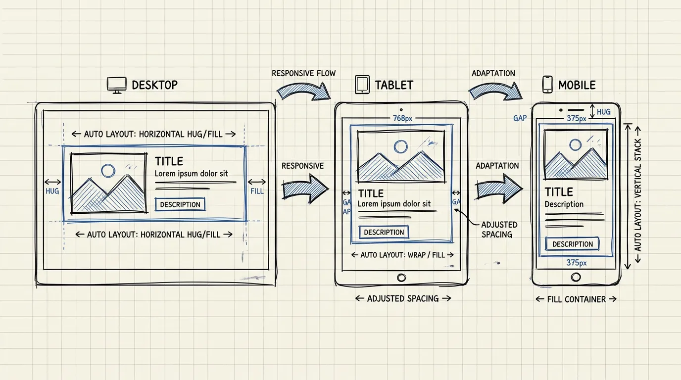 Auto Layout makes components responsive automatically