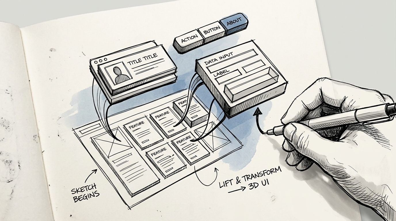 Sketch แปลงเป็น Interactive UI ผ่าน Claude Artifacts