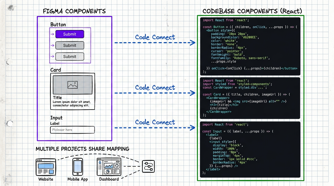 Code Connect — mapping Figma components to codebase components