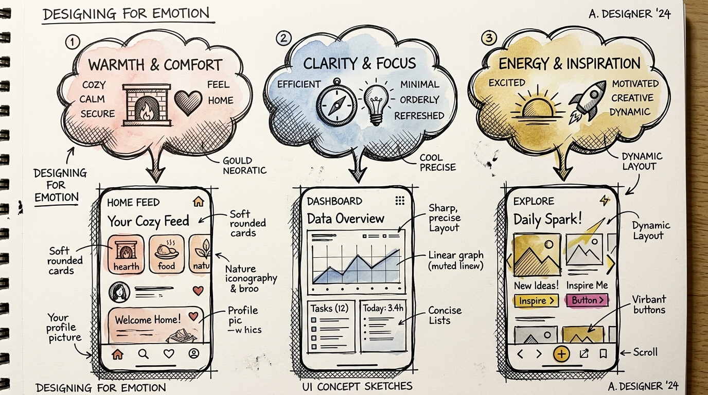 Vibe Design creates UI from emotions and moods instead of wireframes