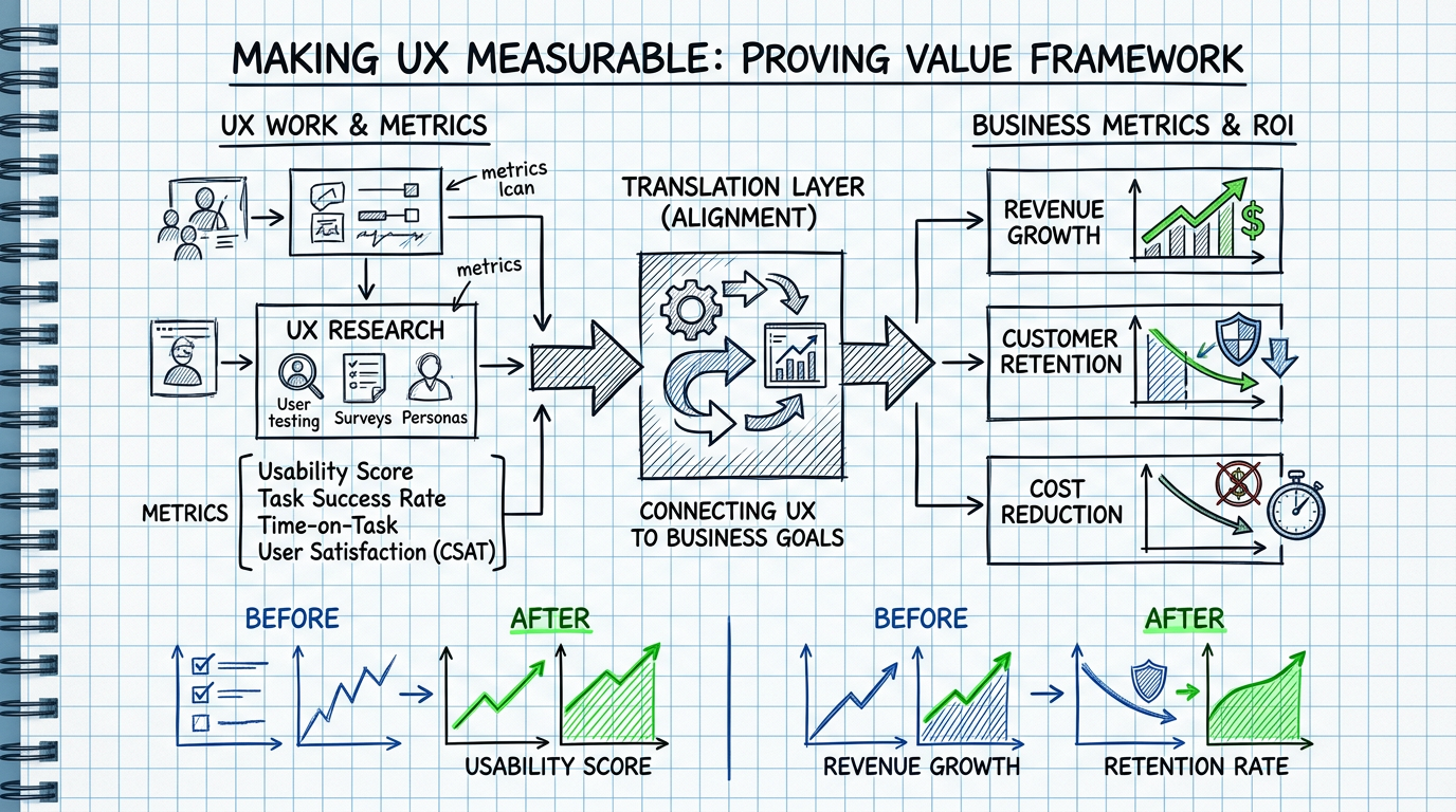 Making UX tangible — A framework for proving value