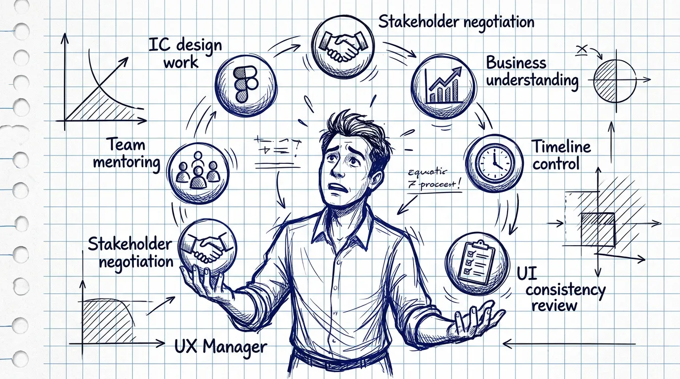 UX Manager juggling every role simultaneously